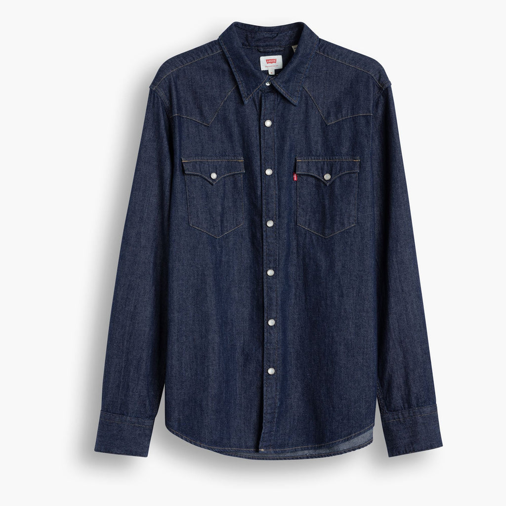 Levi's Barstow Western Standard - Marble Navy Denim