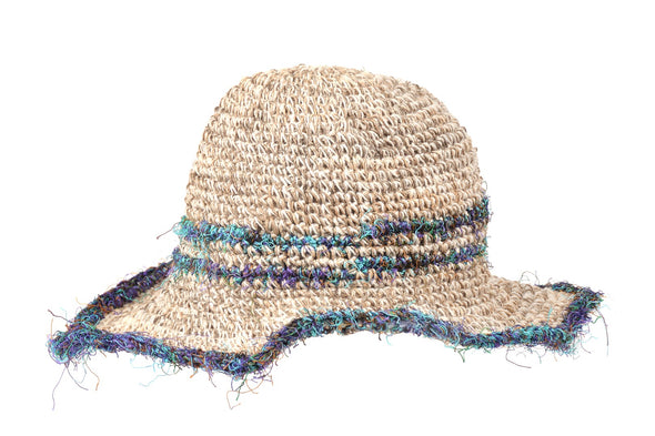 Hemp Hat: Crochet Silk Garden - Small Brim