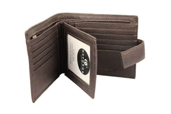 Leather Bi-fold Note Zip Wallet