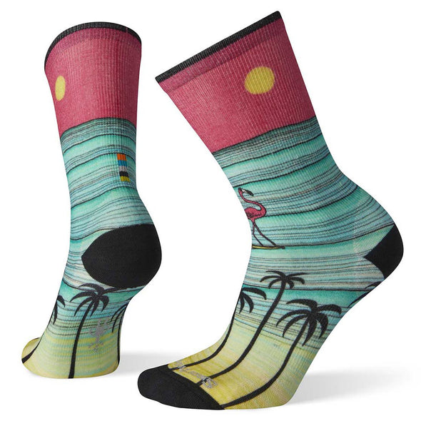 Smartwool Women Curated Surfing Flamingo Crew Sock