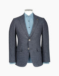 Rembrandt Hawker Blue Grey Textured Blazer