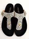 HM Black & White Dot Hedda Sandal