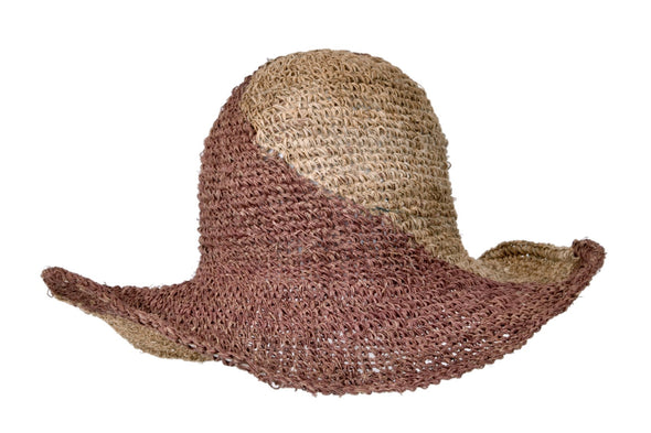 Hemp Hat: Crochet Nature Chocolate - Large Brim