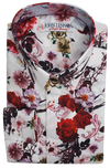 John Lennon Red Floral Print Long Sleeve Shirt