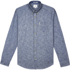 Ben Sherman Chambray Dark Navy Long Sleeve Shirt