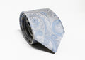 Fellini Luxe Paisley Tie - Sky