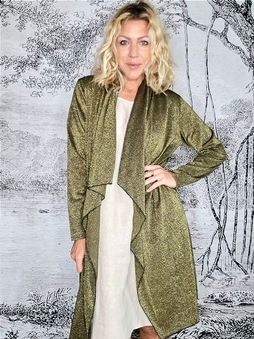 Helga May: Twinkle Cardi - Dark Gold