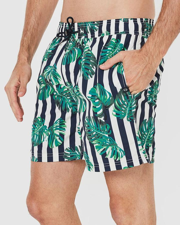 Coast Leaf Print Shorts