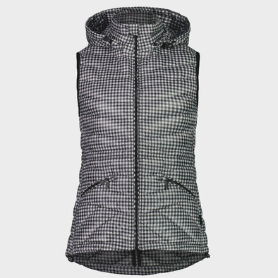 Moke: Mary-Claire 90/10 Packable Down Vest - Gingham
