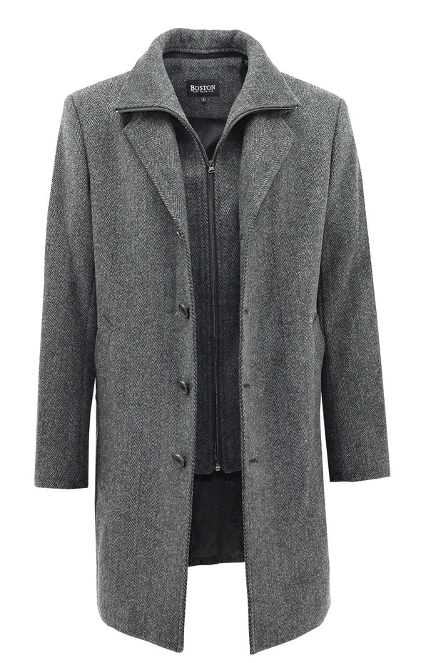 Winston Wool Coat - Charcoal