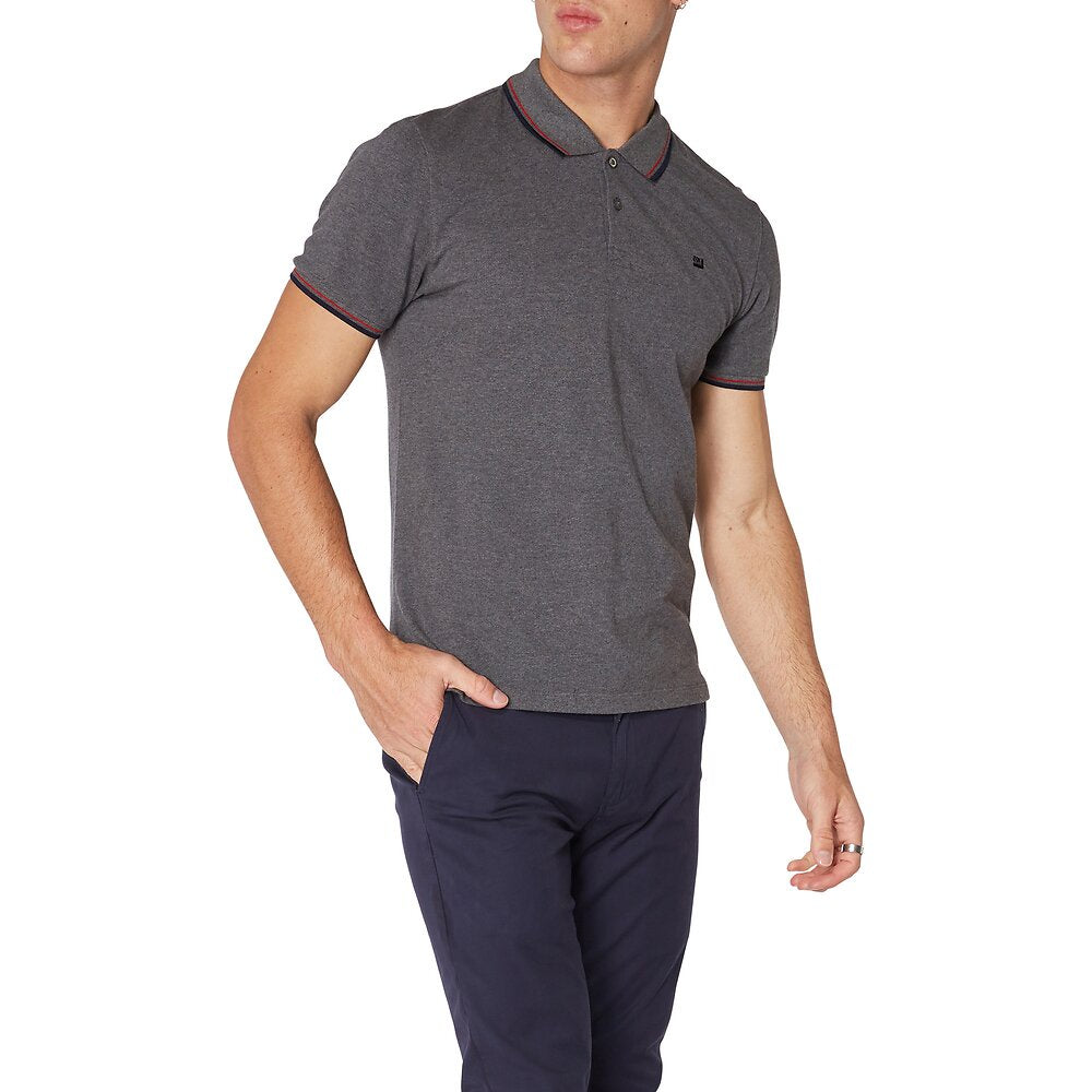 Ben Sherman Pique Polo - Concrete Marl
