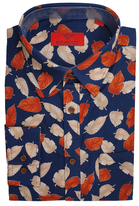 R.F. Scott Fielding Autumn Leaves Long Sleeve Shirt