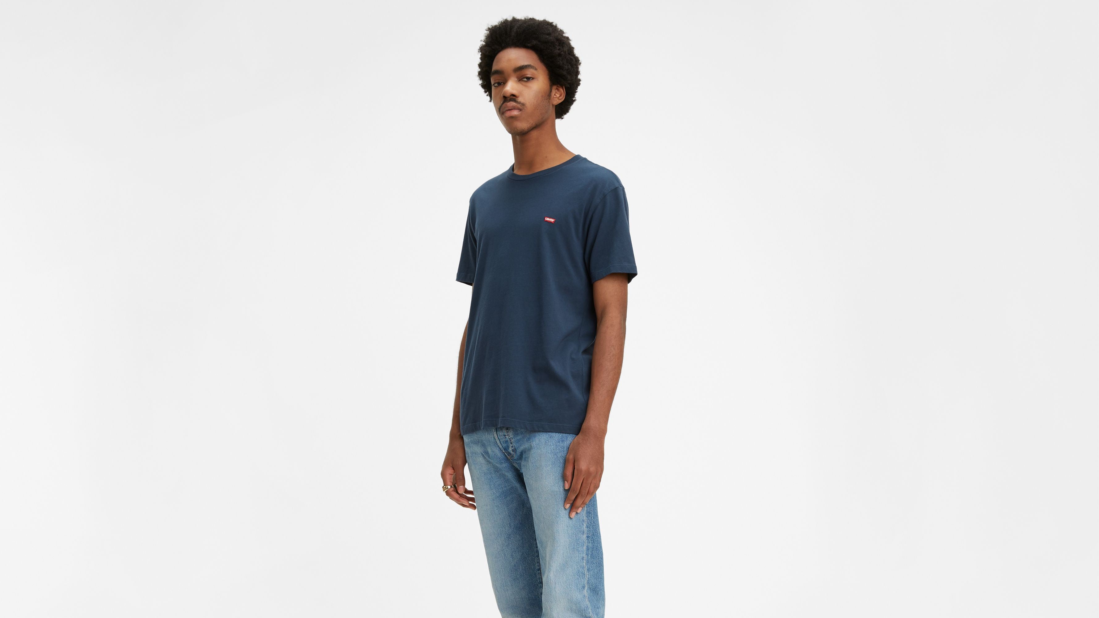 Levi's Original Logo Patch Tee - Dress Blue
