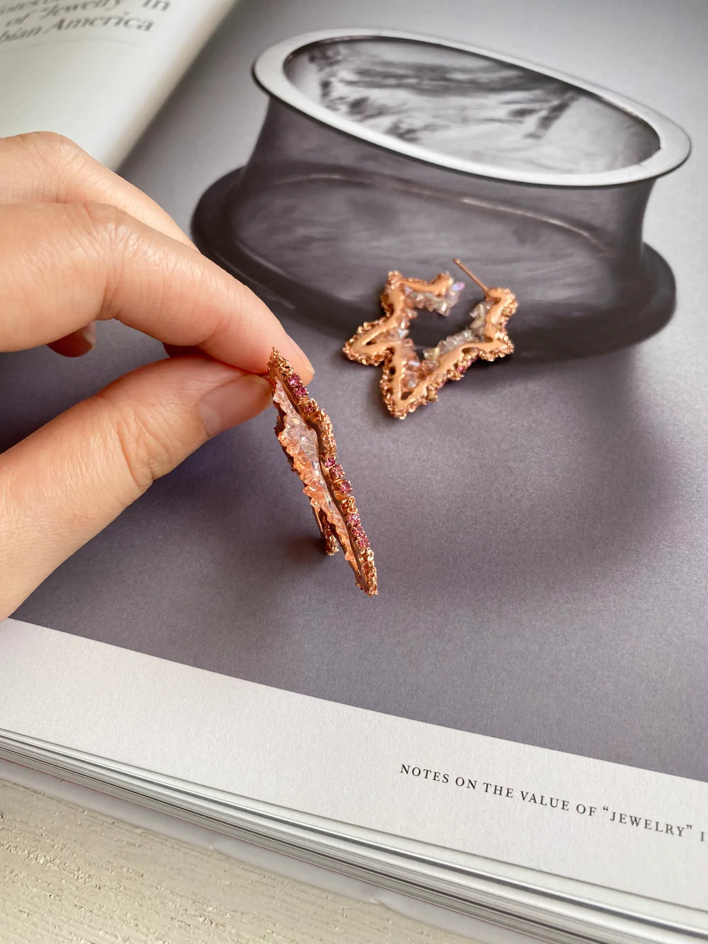 Starfish Geode Earrings