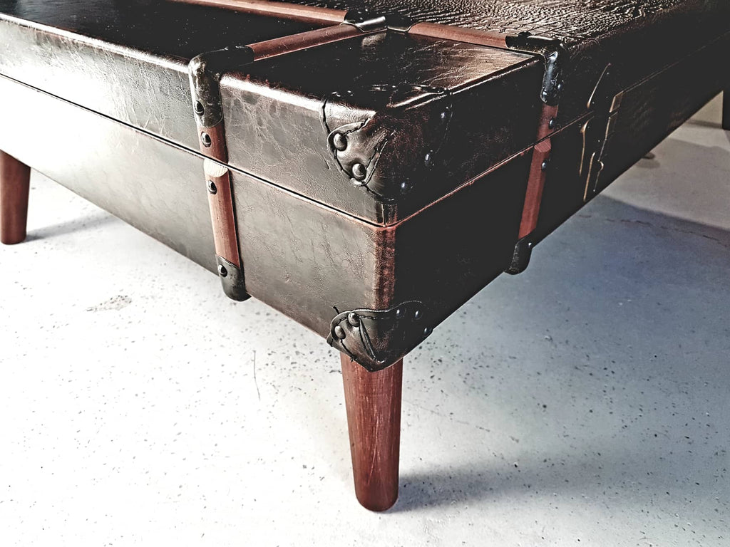 COFFEE TABLE - CROCODILE SKIN (faux) TRUNK