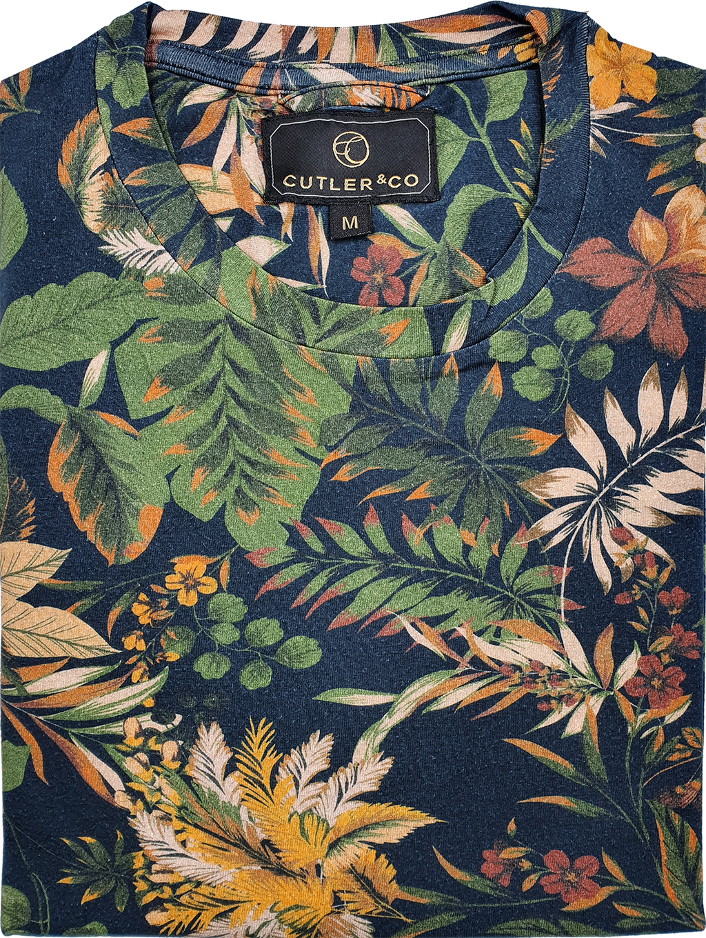 Cutler & Co Oakley T-Shirt - Tropical Print - Caribbean