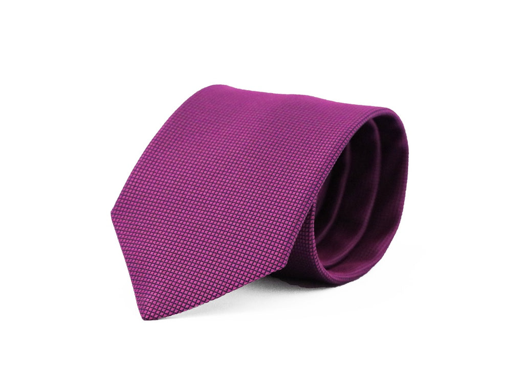 Fellini Classic Jacquard Tie - Fucshia