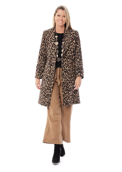 Clarina Leopard Coat