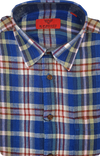 R.F. Scott Fields Short Sleeve Linen Shirt - Thistle Check