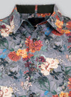 Cutler & Co Nigel Long Sleeve Shirt - Sketched Autumn Zinc