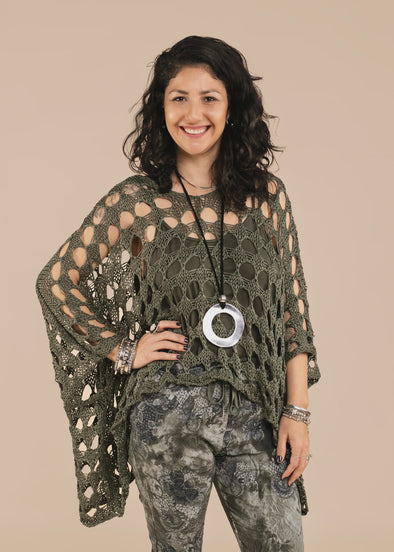 Asha Knit Top - Khaki