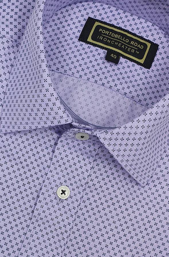 Iron Cheater Long Sleeve Shirt - Squares on Lilac