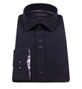 Guide London Long Sleeve Shirt - It's All About Texture Navy