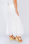 The Italian Closet - Gaelio Silk Skirt - White