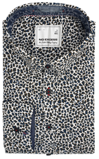 No Excess Leopard Print L/S Shirt