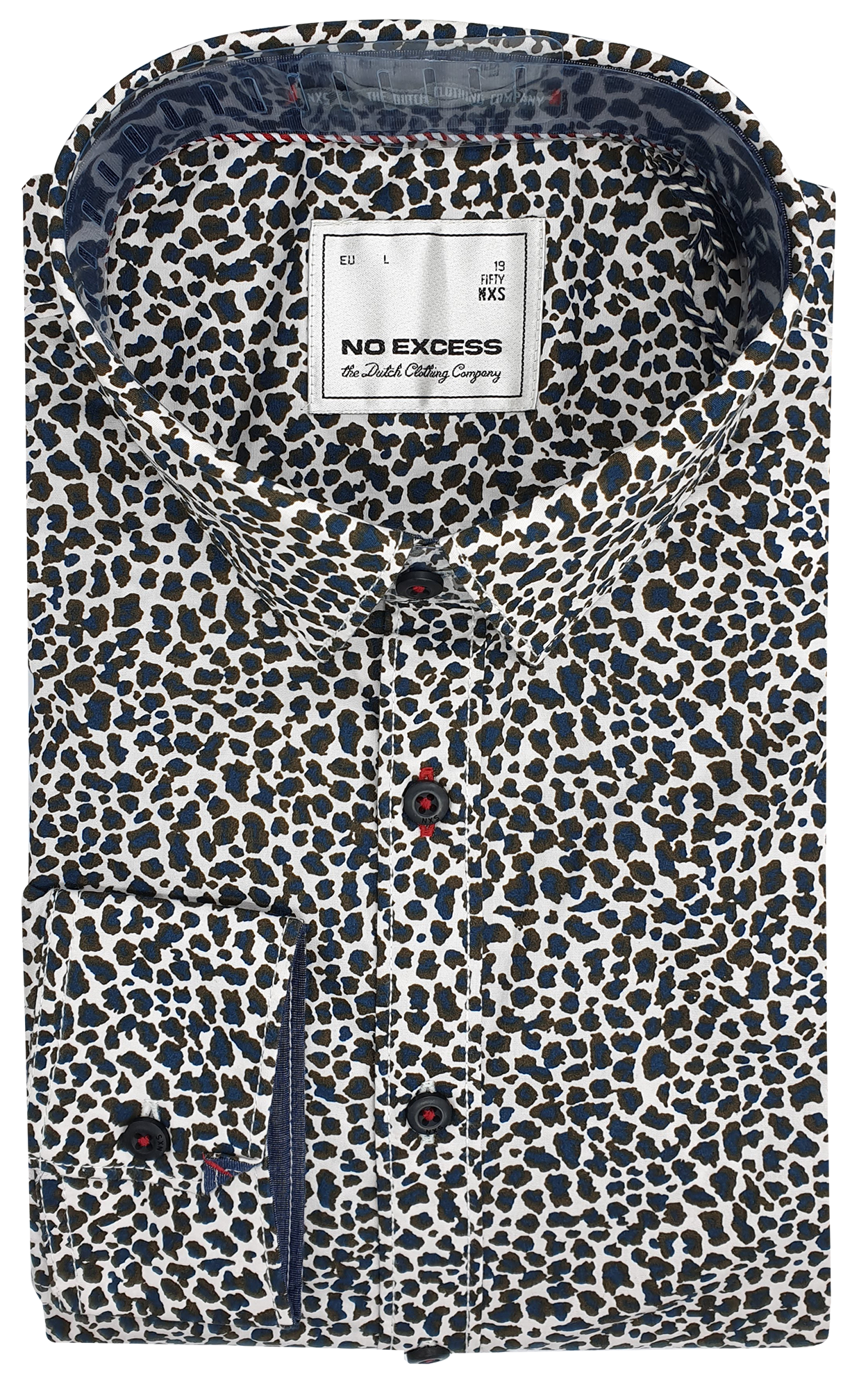 No Excess Leopard Print L/S Shirt