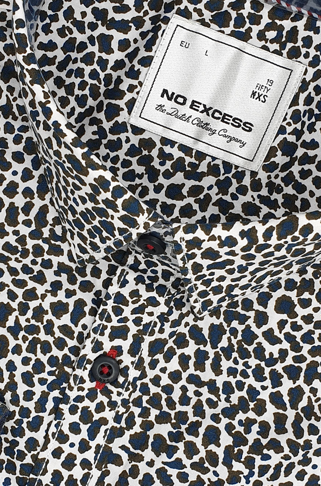No Excess Leopard Print L/S Shirt