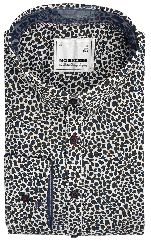 No Excess Leopard Print L/S Shirt
