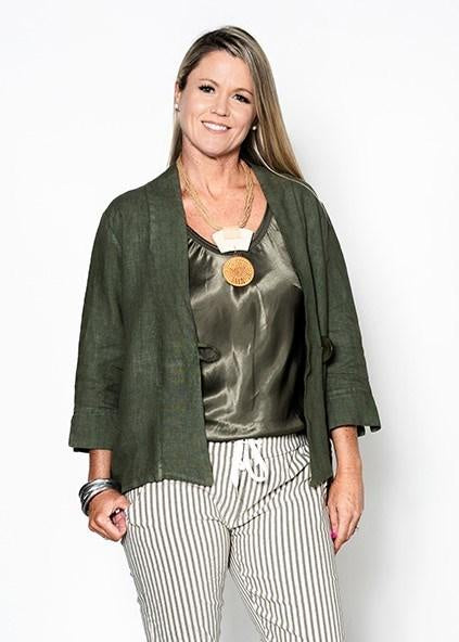 Toyah Singlet in Khaki