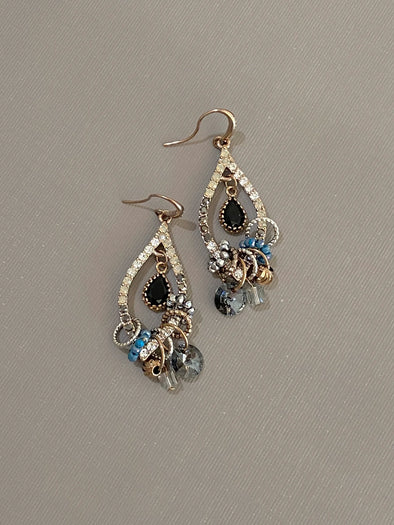 Bejeweled Peacock Earrings