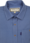 Iron Cheater Short Sleeve Shirt - Diagonal Blue Check