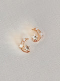 Delicate Moon & Stars Studs
