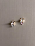 Delicate Crystal Blossom Earrings