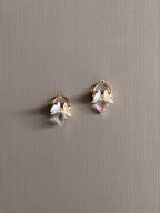 Delicate Crystal Blossom Earrings