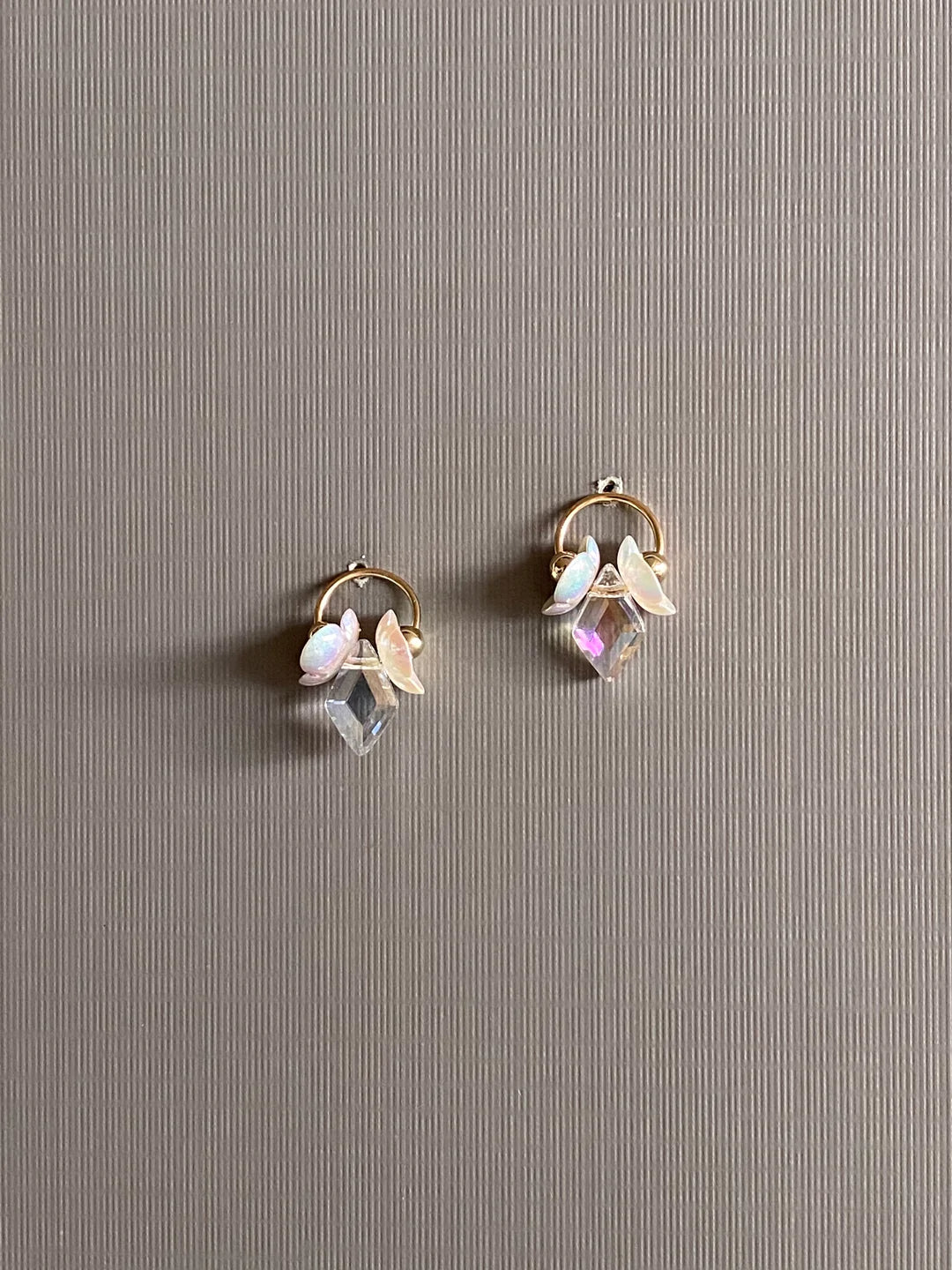 Delicate Crystal Blossom Earrings