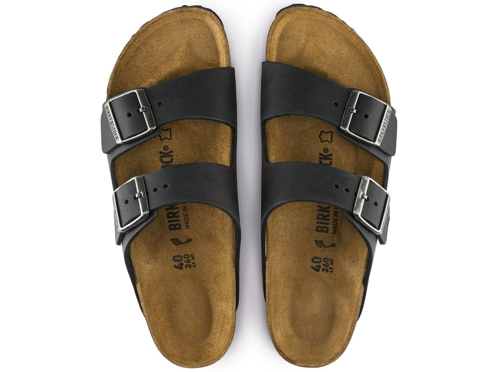 Birkenstock Unisex Arizona Sandal - Oiled Leather Black