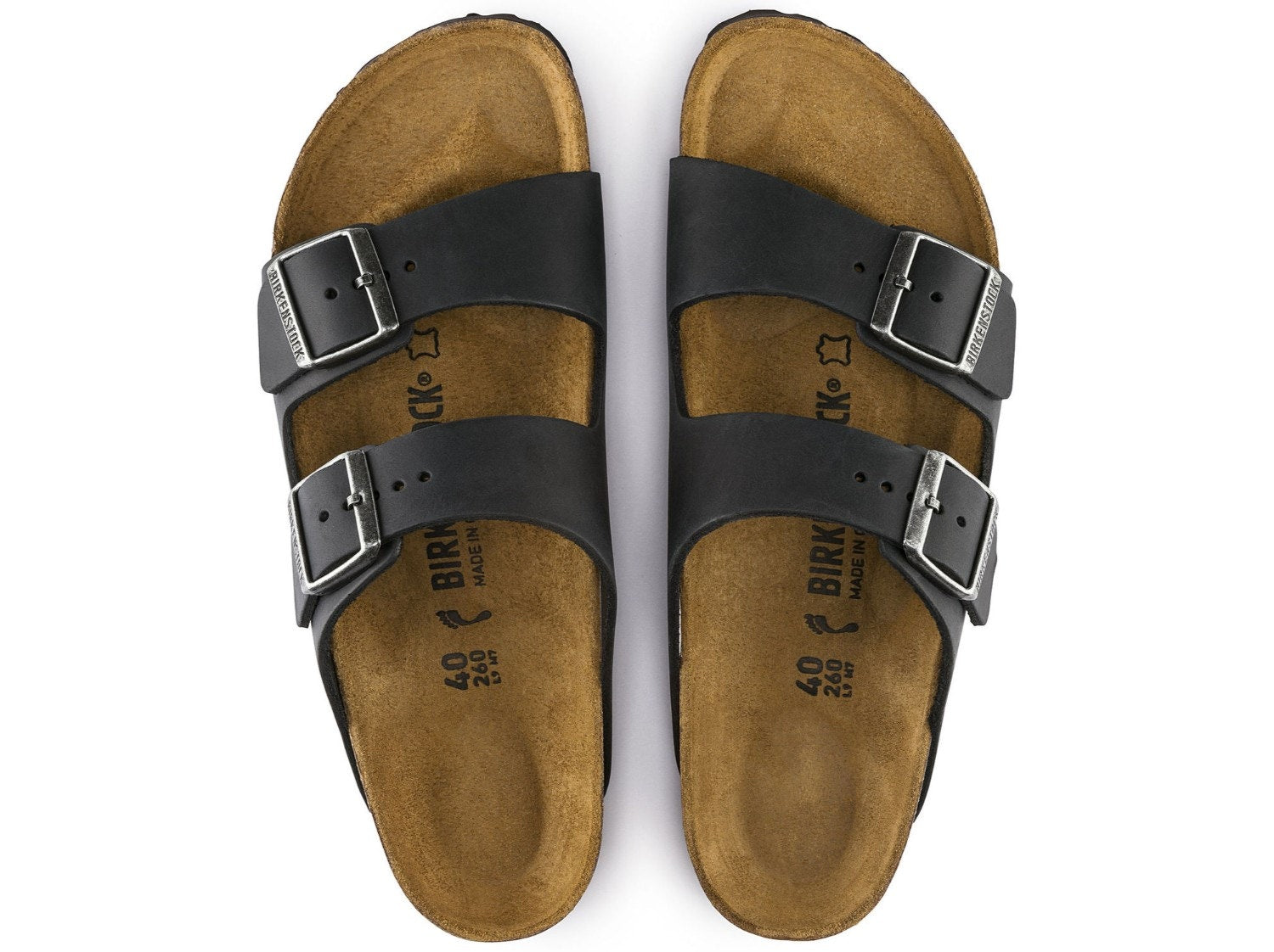 Birkenstock Unisex Arizona Sandal - Oiled Leather Black