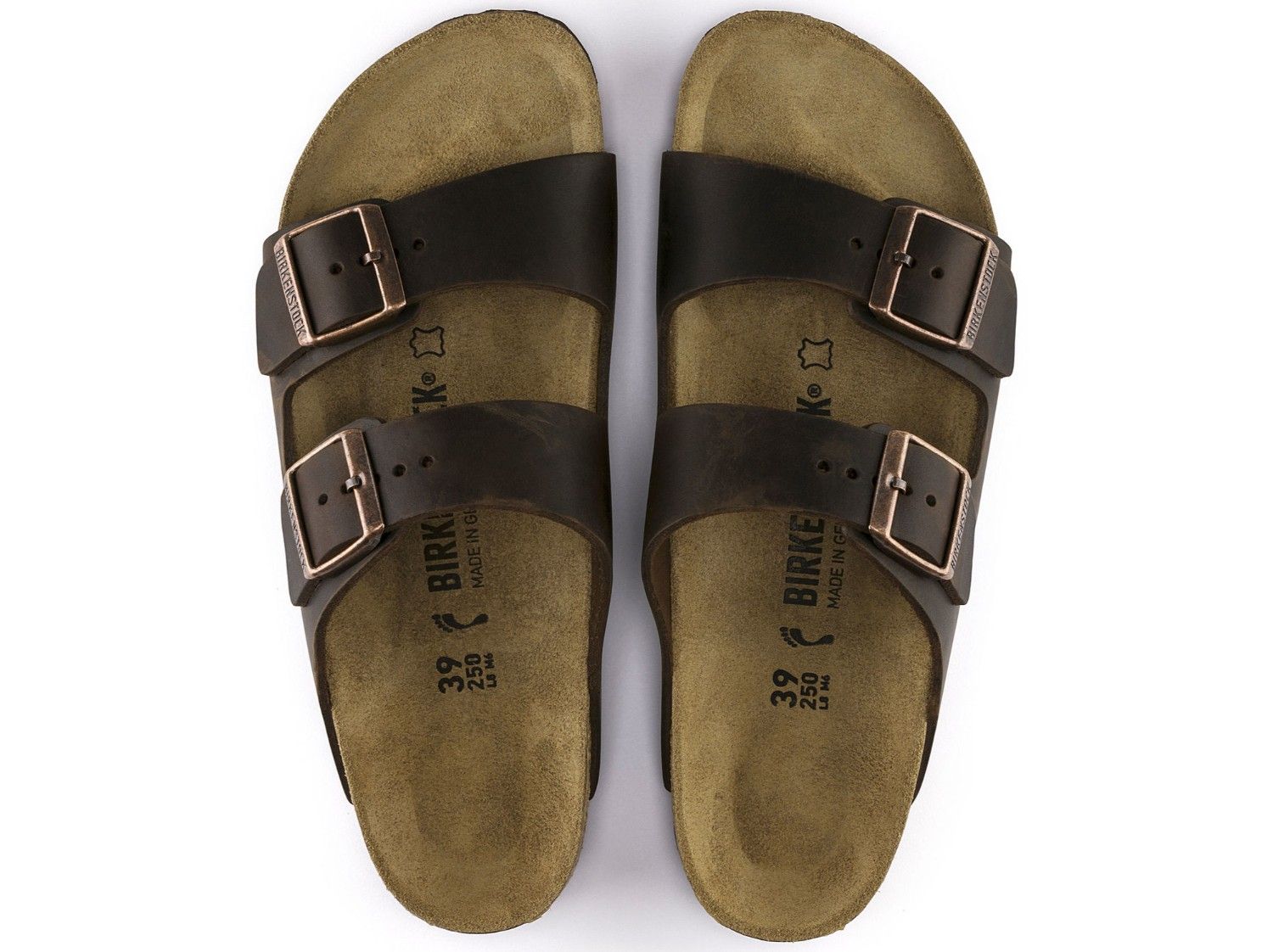 Birkenstock Unisex  Arizona Sandal -  Oiled Leather Habana