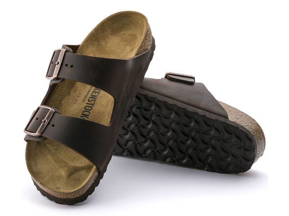 Birkenstock Unisex  Arizona Sandal -  Oiled Leather Habana