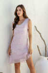 Bambi Silk Dress in Blush