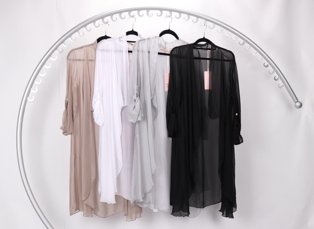 Italian Women's Long Silk Jacket