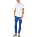 Ben Sherman Pique Polo  - White Blue