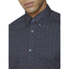 Ben Sherman Long Sleeve Shirt: Polka dot - Dark Navy