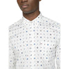 Ben Sherman Long Sleeve Shirt: Conversational Print - Off White