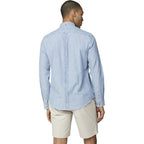 Ben Sherman Chambray Long Sleeve Shirt - Dusty Blue