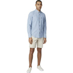 Ben Sherman Chambray Long Sleeve Shirt - Dusty Blue